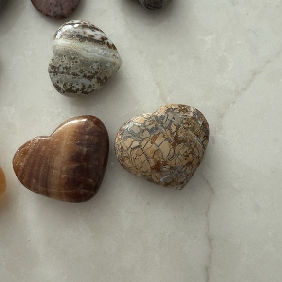 Heart/Puffy Heart Polished Stones And Healing Crystals Sold Individually LOT 1 - Picture 6 of 8